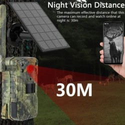 Caméra solaire de chasse et de suivi des sentiers, 4MP 14MP 4G epiCard