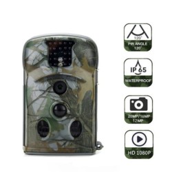 Caméra de chasse à vision nocturne HD, caméra de surveillance photo et