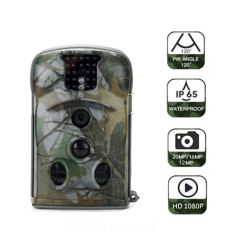 Caméra de chasse à vision nocturne HD, caméra de surveillance photo et Caméra de chasse à vision nocturne HD, caméra de surveillance photo et
