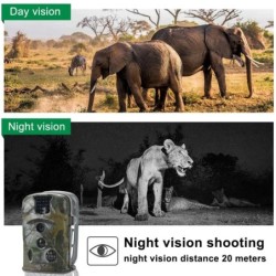 Caméra de chasse à vision nocturne HD, caméra de surveillance photo et