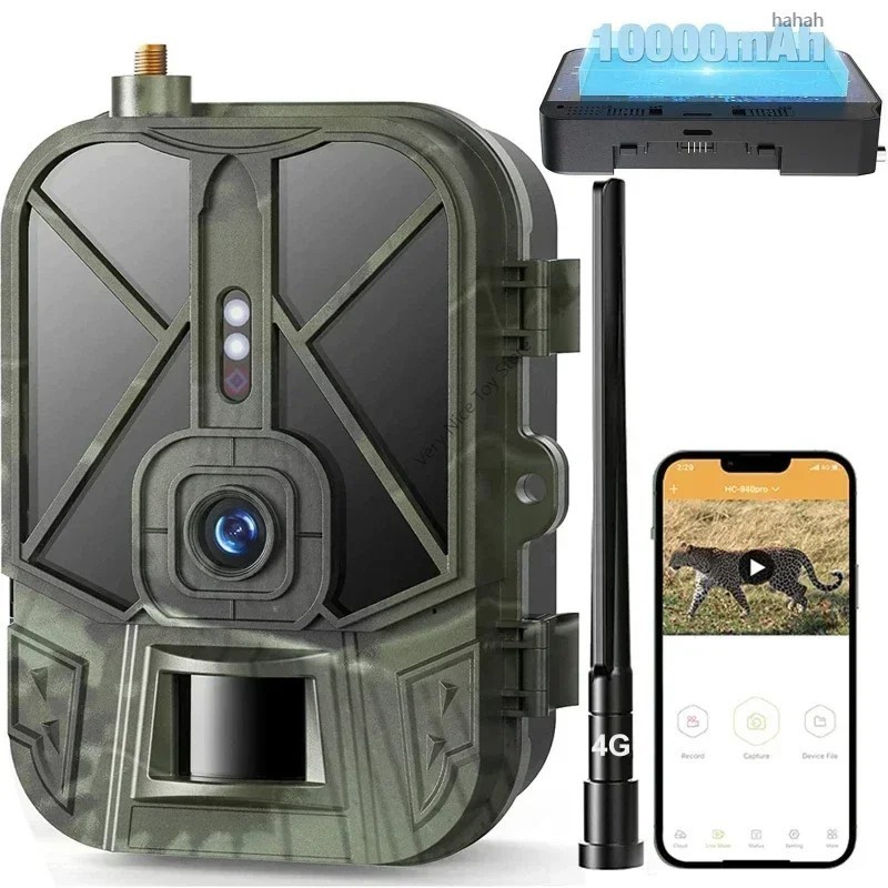 Caméra de piste cellulaire étanche IP66, vidéo en direct 4G HD, batter Caméra de piste cellulaire étanche IP66, vidéo en direct 4G HD, batter