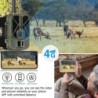 Caméra de piste cellulaire étanche IP66, vidéo en direct 4G HD, batter