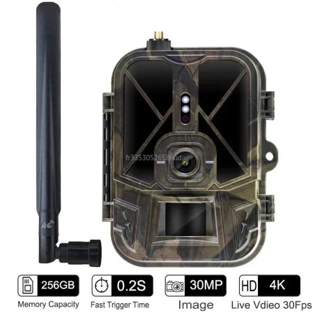 Caméra 4G 4K 36MP pour la html et les Sentiers, Invisible, IR LED, Vis