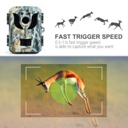 Mini caméra de chasse et de suivi des sentiers, 16mp, 1080P HD, Vision
