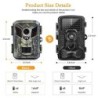 DL006 Mini caméra de chasse 16MP 1080P HD sentier sauvage Vision noctu
