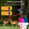 Caméra de chasse solaire 5MP 4G SIM caméra PTZ sans fil avec panneau s