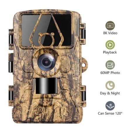 PR801 60MP caméra de chasse WIFI extérieure contrôle par application 8