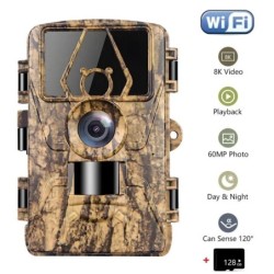 PR801 60MP caméra de chasse WIFI extérieure contrôle par application 8