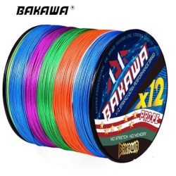 BAKAWA ligne de pêche tressée 12 brins 100M 300M 500M 1000M Multifilam