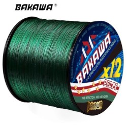 BAKAWA ligne de pêche tressée 12 brins 100M 300M 500M 1000M Multifilam