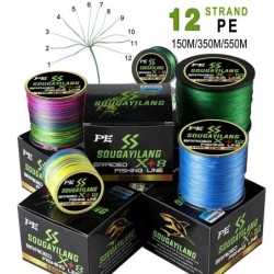 Sougayilang 12 brins/8 brins/4 brins ligne de pêche 550M 350M 150M Mul