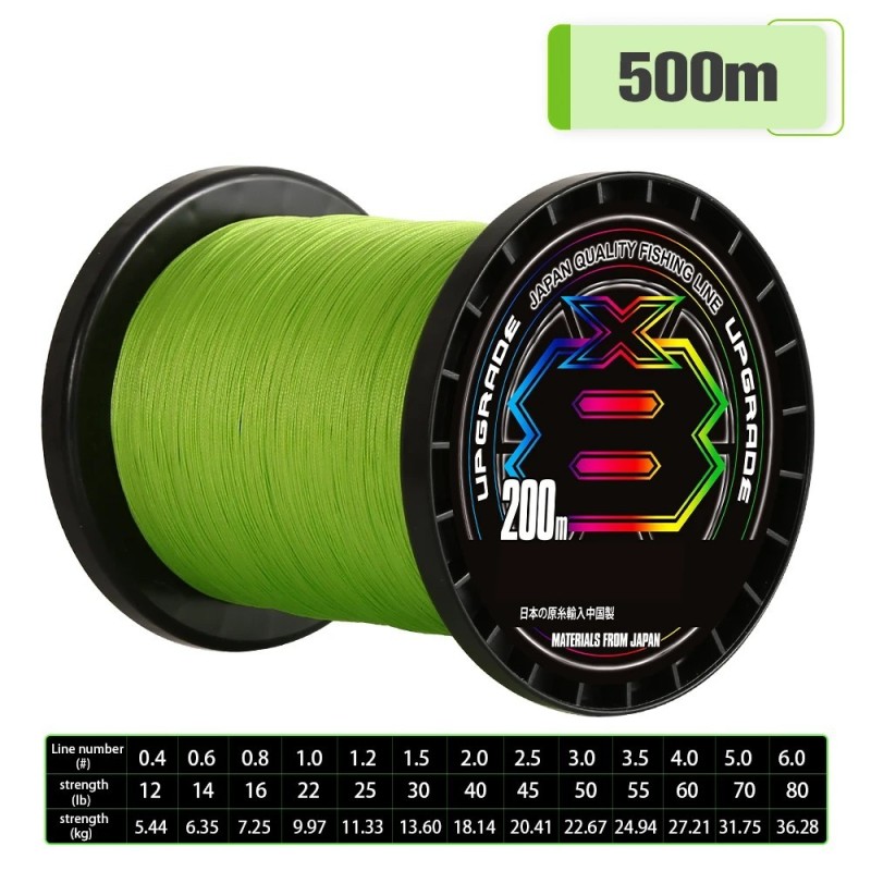 1000M/500M Japon Original X-BRAID Mise À Niveau X8 Super bain D'eau Sa