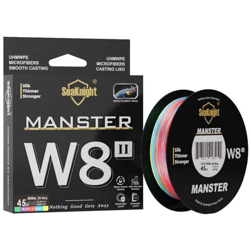 SeaKnight marque W8 II série 500M 8 brins ligne de pêche ligne PE tres SeaKnight marque W8 II série 500M 8 brins ligne de pêche ligne PE tres