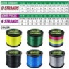 JOF ligne de pêche 8 tressé Multifilament PE 300M 500M 1000M Durable l