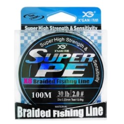 Ligne de pêche PE tressée 100M 8,0.6-8.0 Ligne principale lisse et rés