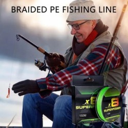 Ligne de pêche tressée, 164 yards, 8 brins, perception furtive, pour l