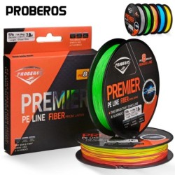 PROBEROS 8 brins tressé ligne de pêche 100M ligne PE d'eau salée ligne