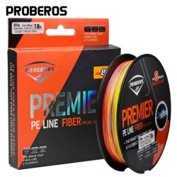 PROBEROS 8 brins tressé ligne de pêche 100M ligne PE d'eau salée ligne