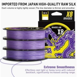 ZUKIBO ZISANG ligne de pêche tressée 8 brins fil tressé japon forte pu