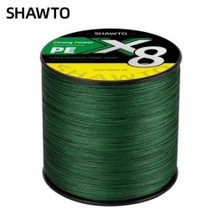 Shawto X8 fort 300M 1000M 8 brins tisse PE tressé ligne de pêche Multi