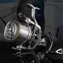 Moulinets de pêche en acier inoxydable, rapport de démultiplication 4.