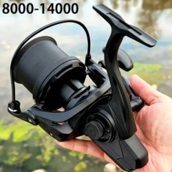 Grands moulinets de pêche Spinning 8000 9000 10000 12000 longue roue d