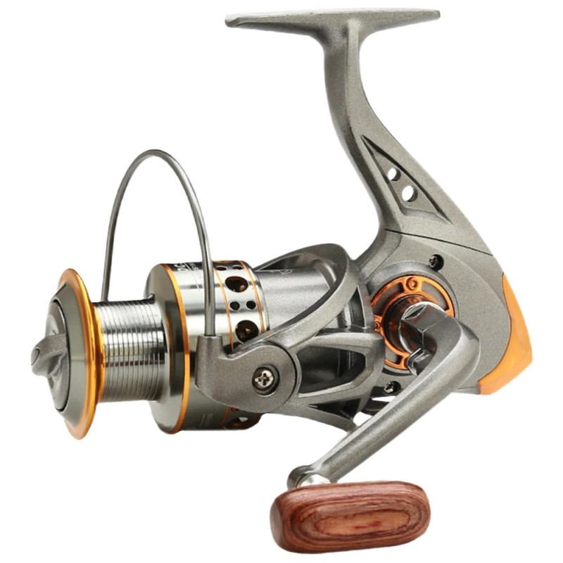 Moulinet de pêche à tambour fixe CNC tout usage, équipement à ratio de