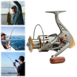 Moulinet de pêche à tambour fixe CNC tout usage, équipement à ratio de