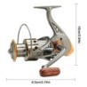 Moulinet de pêche à tambour fixe CNC tout usage, équipement à ratio de