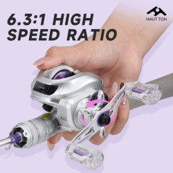 HAUT BOU- Moulinet de pêche léger Baitcaster, frein magnétique, eau do