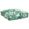 Coussins de palette pour siège, 2 pièces, motif de feuilles, 40 x 40 x 8 cm, tissu Oxford. 