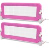 Barrière de lit de sécurité pour tout-petits 2pcs Rose 102x42cm 