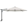Parasol de jardin mural avec LEDs, beige, 248 cm. 