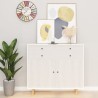 Films autoadhésifs pour meubles 2 pcs Bois blanc 500x90 cm PVC 