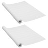 Films autoadhésifs pour meubles 2 pcs Bois blanc 500x90 cm PVC 