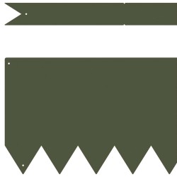 Bordures de jardin 10 pcs Vert olive 100x0.5x20 cm Acier 