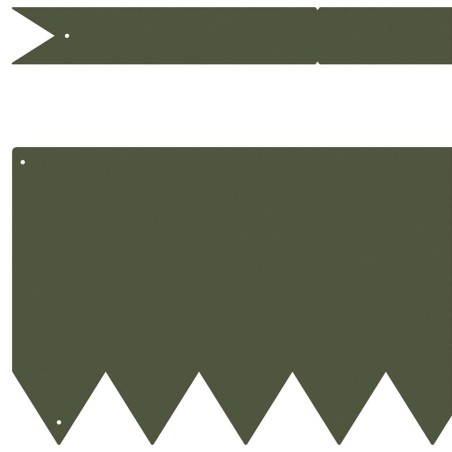 Bordures de jardin 10 pcs Vert olive 100x0.5x20 cm Acier 