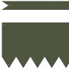 Bordures de jardin 10 pcs Vert olive 100x0.5x20 cm Acier 