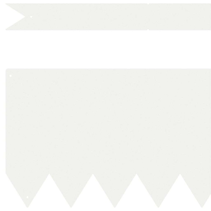 Bordures de Jardin 10 pcs Blanches 100x0.5x20 cm Plastique 