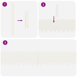 Bordures de Jardin 10 pcs Blanches 100x0.5x20 cm Plastique 