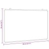 Tableau blanc magnétique 80x50x1,7 cm aluminium 