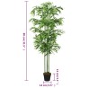 Bambou artificiel 240 feuilles 80 cm vert 