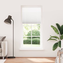Store plissé blanc 95x200 cm largeur du tissu 94,4 cm polyester 