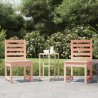 Chaises de jardin lot de 2 50x48x91,5 cm bois massif de douglas 