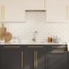 Poignées d'armoire 10 pcs doré 320 mm acier inoxydable 