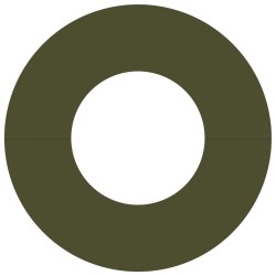 Pot de Fleur en Plastique Vert olive Plastique Grand Pot Rond 