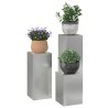 Set de 3 supports de plantes d'extérieur en acier galvanisé 
