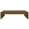 Repose-pied de jardin 120x80 cm marron miel bois de pin massif 