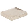 Bouchons de poteau de clôture pyramidaux 6 pcs Inox 101x101 mm 