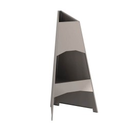 Foyer Pyramid 50x45x95 cm en Acier Résistant aux Intempéries 